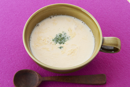 豆乳の味噌スープ